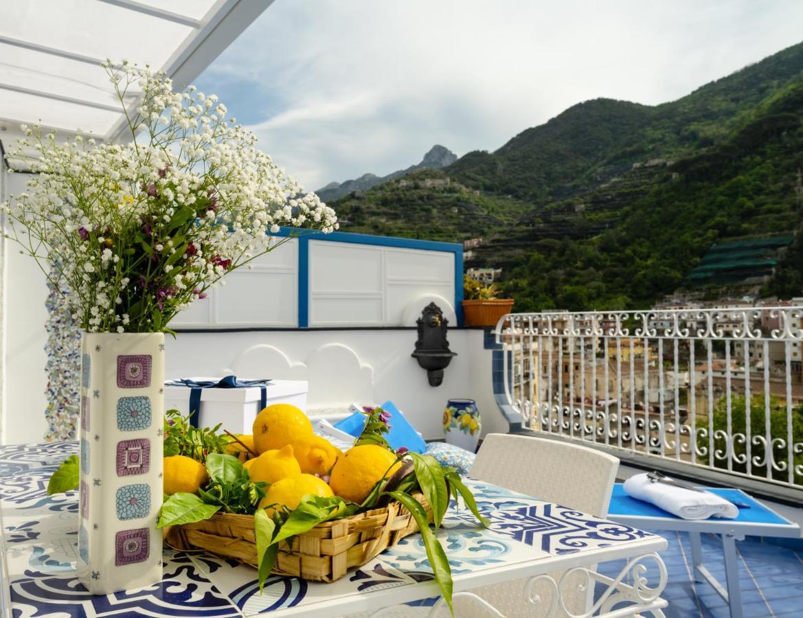 Grecale - Amazing Apartment With Patio And Sea View Maiori Ngoại thất bức ảnh